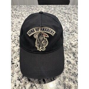 Sons of Anarchy Embroidered Strap Back Hat Cap Black